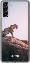 6F hoesje - geschikt voor Samsung Galaxy S21 Plus -  Transparant TPU Case - Leopard #ffffff