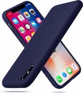 Shieldcase Silicone case geschikt voor Apple iPhone Xs Max - donkerblauw