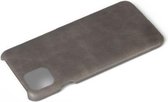 Shieldcase geschikt voor Apple iPhone 12 / 12 Pro - 6.1 inch vintage leren hoesje - grijs