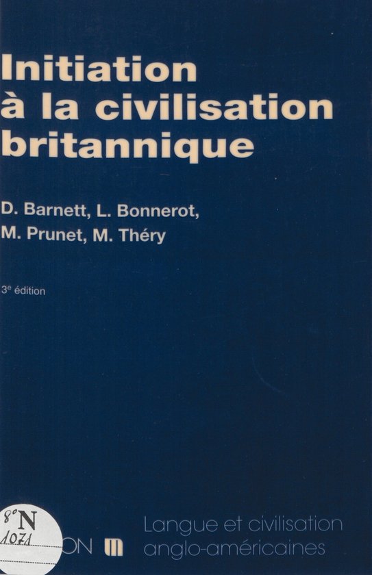 Initiation à la civilisation britannique - cover