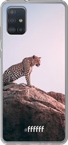 6F hoesje - geschikt voor Samsung Galaxy A52 - Transparant TPU Case - Leopard #ffffff