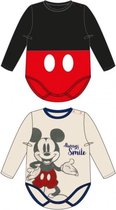 DISNEY - Set van 2 Rompers Mickey - (9 Maanden)