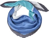 Clayre & Eef sjaal 70x70cm blauw