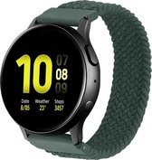 Bandje Voor Samsung Galaxy Watch Nylon Gevlochten Solo Band - Inverness Groen (Blauw) - Maat: 22mm - XL - Horlogebandje, Armband