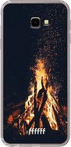 6F hoesje - geschikt voor Samsung Galaxy J4 Plus -  Transparant TPU Case - Bonfire #ffffff