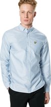 Lyle & Scott overhemd oxford shirt Blauw-M