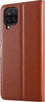 Shieldcase Samsung Galaxy A12 wallet bookcase - bruin