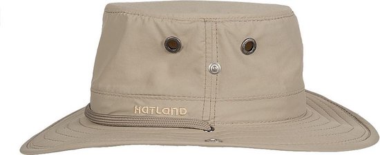 Hatland - UV Boonie hoed voor heren - Radford Supplex - Khaki - maat L (59CM)