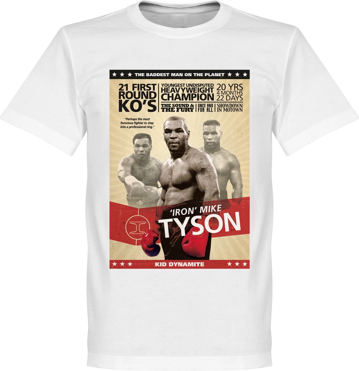 Mike Tyson Boxing Poster T-Shirt - XXL