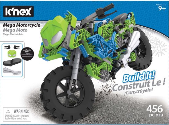 K’nex Bouwset Mega Motor Junior Groen/blauw 456-delig