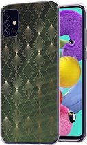 iMoshion Design voor de Samsung Galaxy A51 hoesje - Patroon - Groen / Goud