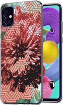 iMoshion Design voor de Samsung Galaxy A51 hoesje - Grafisch - Bloem Roze