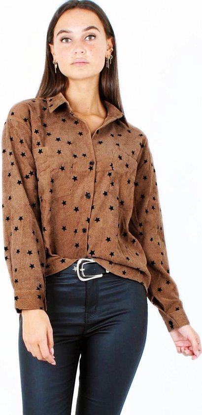 Bruine blouse met sterren | bol.com