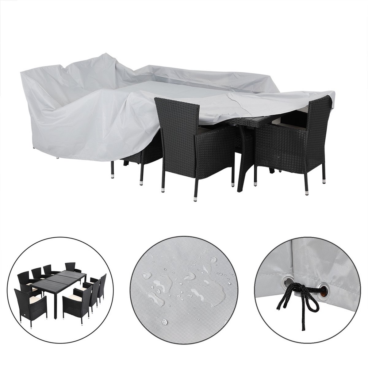 Kovshuiwe - Housse pour meubles de jardin en tissu Oxford 420D très