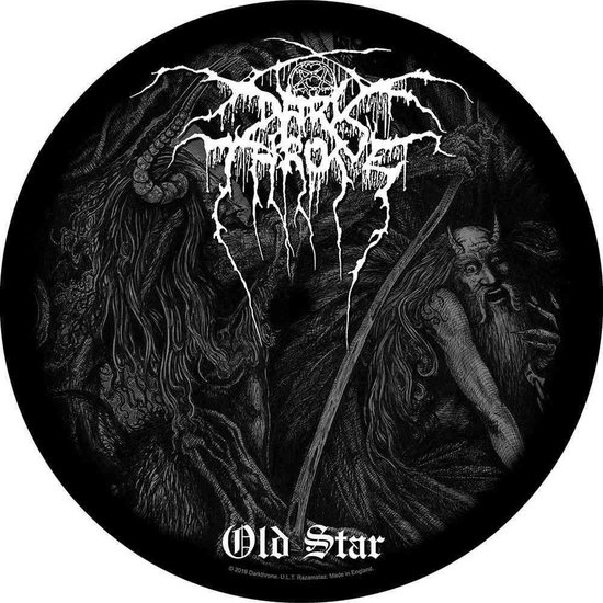 Darkthrone Rugpatch Old Star Zwart
