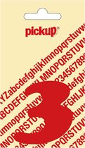 Pickup plakcijfer CooperBlack 60 mm - rood 3