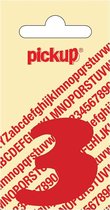 Pickup plakcijfer CooperBlack 40 mm - rood 3
