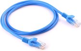 Câble LAN réseau Ethernet CAT5E 1 m / câble Internet 1 mètre (10000 Mbit / s) - Bleu