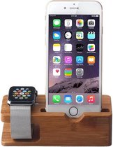 Bamboe Docking Station - Geschikt voor Apple Watch En iPhone