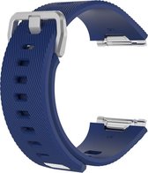 By Qubix - Fitbit Ionic siliconen bandje met gesp (large) - donkerblauw