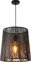 Lucide GARELL - Hanglamp - Ø 35 cm - 1xE27 - Zwart