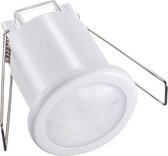 Bewegingssensor - Viron Asimo - Inbouw Rond - Mat Wit - Kunststof - 360° - BES LED