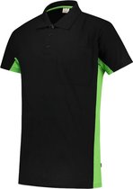 Tricorp Poloshirt Bi-Color - Workwear - 202002 - Zwart-Limoengroen - maat XL