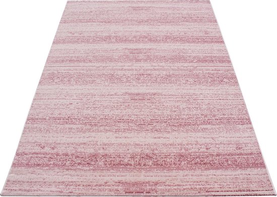 Modern laagpolig vloerkleed Plus - roze 8000 - 200x290 cm