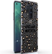 iMoshion Design voor de OnePlus 8 Pro hoesje - Luipaard - Bruin / Zwart