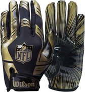 Wilson - American Football - NFL - Stretch-Fit - Receiver Gloves - American Football - Volwassenen - Goudkleurig - One Size