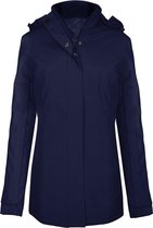 Kariban Dames/dames Parka-jas (Marine)