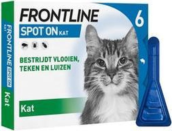 Frontline Spot-On Anti vlooienmiddel Kat - 6 pipetten