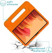 iMoshion Tablet Hoes Kinderen Geschikt voor Samsung Galaxy Tab A7 - iMoshion Kidsproof Backcover met handvat - Oranje