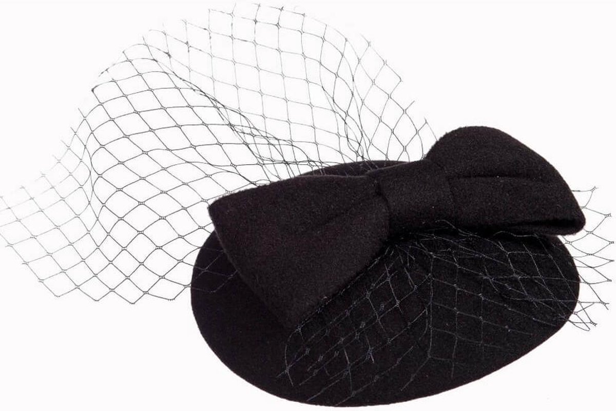 Dancing Days - Candice Fascinator - Zwart