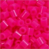 Strijkkralen,  medium , afm 5x5 mm, cerise (32258), 6000stuks, gatgrootte 2,5 mm