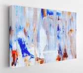 Onlinecanvas - Schilderij - Multi Colored Abstract Painting Art Horizontal Horizontal - Multicolor - 60 X 80 Cm