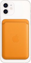 Porte-cartes en cuir avec MagSafe pour iPhone - California Poppy