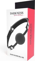 Darkness ball silicone gag zwart