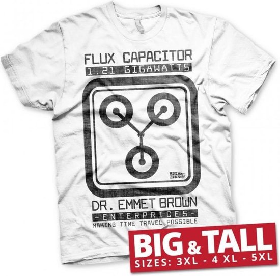 Foto: Back to the future t shirt big tall flux capacitor 5xl 