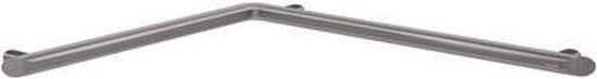 Tringle de douche d'angle 2 parois Be- Line Ø35 695x695 aluminium anthracite