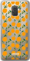 6F hoesje - geschikt voor Samsung Galaxy A8 (2018) -  Transparant TPU Case - Oranges #ffffff