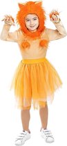 FUNIDELIA Leeuwin kostuum voor meisjes - 3-4 jaar (98-110 cm) - Bruin