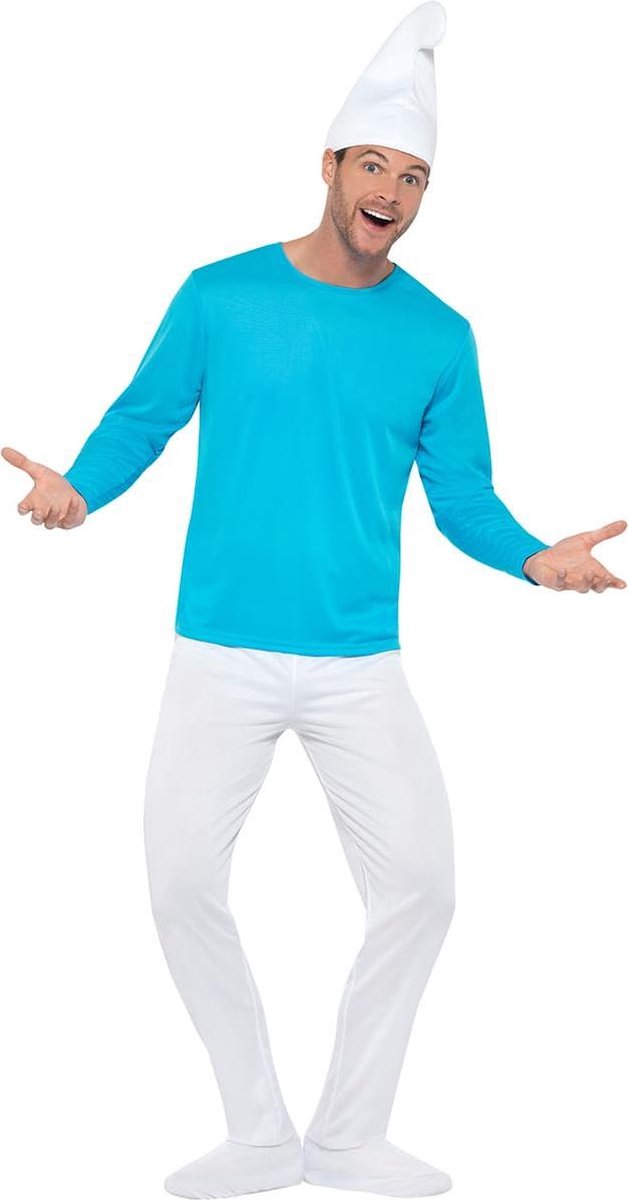 FUNIDELIA Smurfen kostuum voor mannen - Smurfen Verkleedkleding - Maat: XXL - Blauw