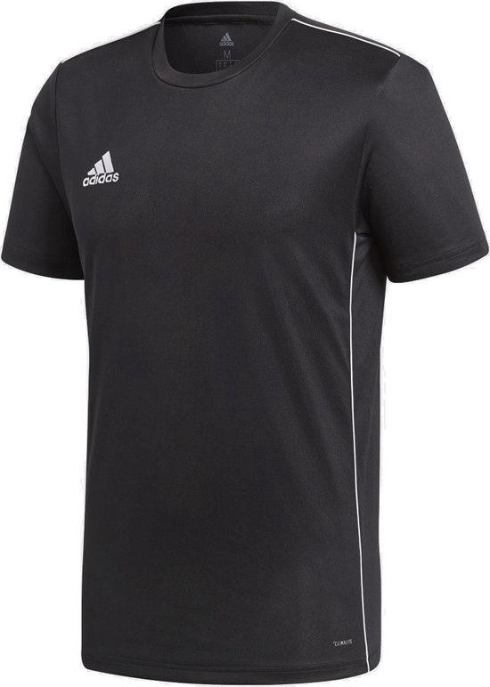 Adidas Core 18 Sportshirt Heren - Black/White - Maat S | bol