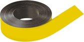 Beschrijfbare magneetband, geel 50mm, 30m/rol