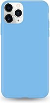 Huawei Psmart 2019 siliconen hoesje - Licht Blauw - shock proof hoes case cover - Telefoonhoesje met leuke kleur -