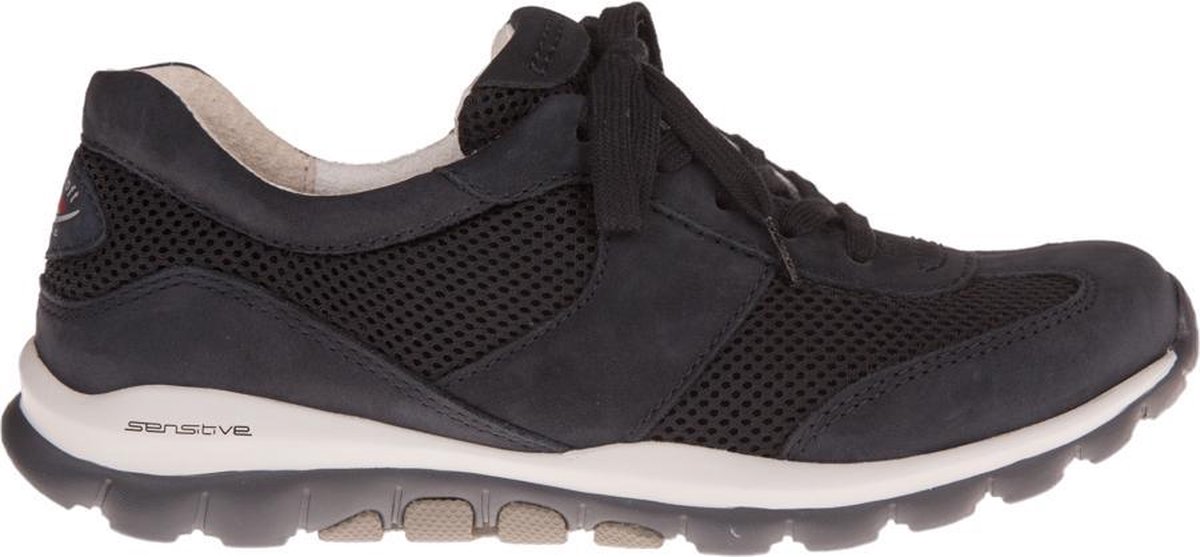 Gabor rollingsoft sensitive 06.966.46 - dames wandelsneaker - blauw - maat 40.5 (EU) 7 (UK)