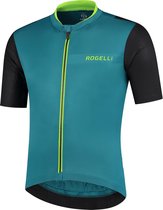 Rogelli Minimal - Fietsshirt Korte Mouwen - Heren - Maat 2XL - Blauw, Groen, Zwart