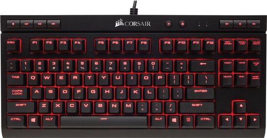 bovenstaand nep winnaar Corsair K63 Compact - Mechanisch QWERTY Gaming Toetsenbord - Cherry MX Red  | bol.com