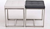 Hocker Fleur wit
